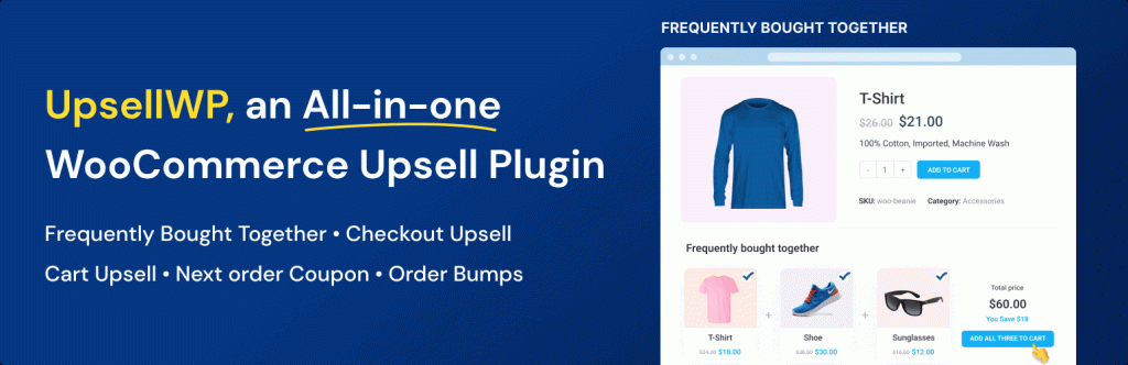 UpsellWP PRO – WooCommerce Upsell, Cross-sell and Order Bumps