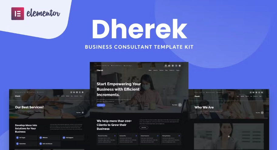 Dherek – Business Consultant Website
