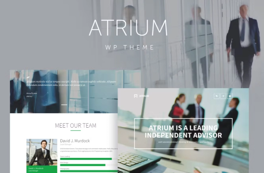 Atrium – Finance Consulting WordPress Theme