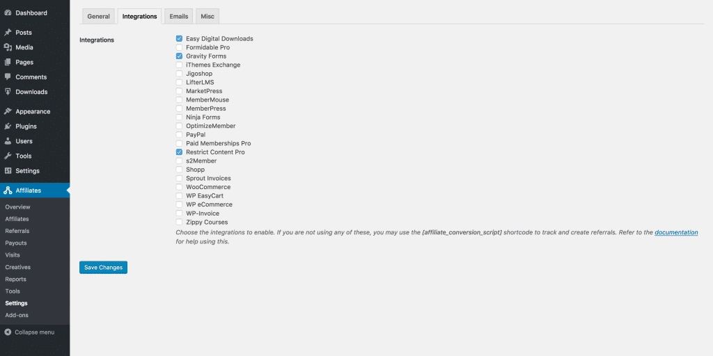 AffiliateWP Flag Affiliates
