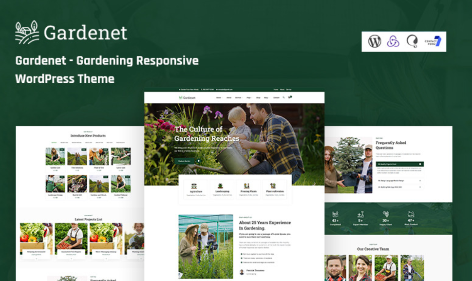 Gardenet – Gardening Responsive WordPress Theme