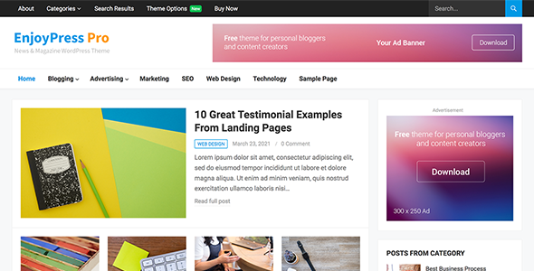 EnjoyPress Pro Theme