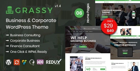 Grassy – Business WordPress Theme