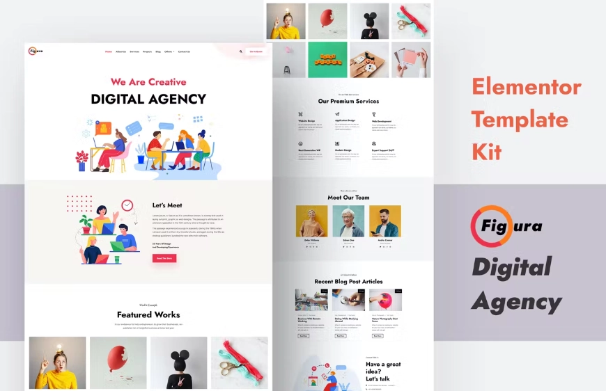 Figura – Creative Agency Elementor Template