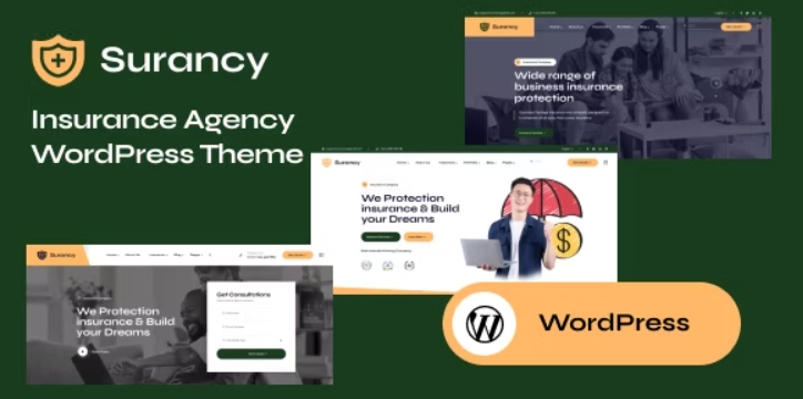 Surancy – Insurance Agency WordPress Theme