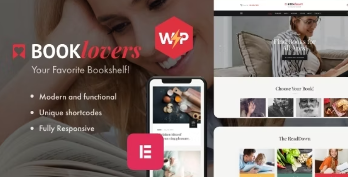 Booklovers – Publishing House & Book Store WordPress Theme + RTL