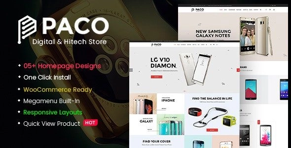 Paco – Responsive Woocommerce WordPress Digital Theme