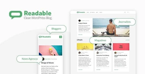Readable – Blogging WordPress Theme Focused on Readability