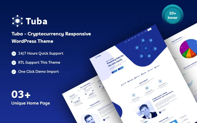 Tuba – Cryptocurrency Responsive WordPress Theme