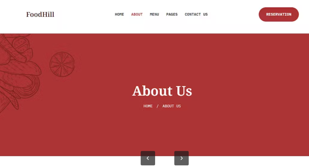 FoodHill – Restaurant Elementor Template