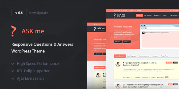 Ask Me WordPress Theme
