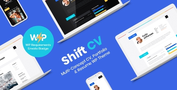 ShiftCV – Blog Resume Portfolio WordPress Theme