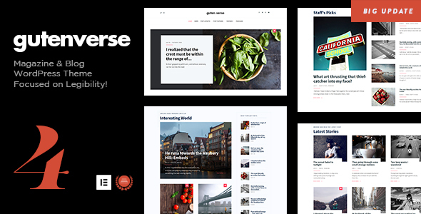GutenVerse – Magazine and Blog WordPress Theme