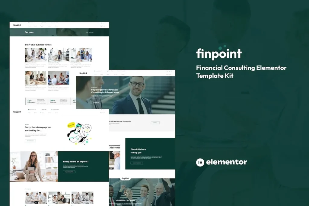 Finpoint – Financial Consulting Elementor Template