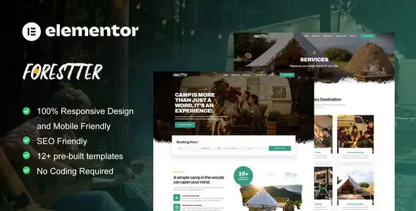 Forestter Camping Elementor Template Kit