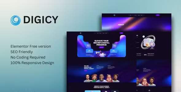 Digicy Digital Marketing Elementor Template Kit