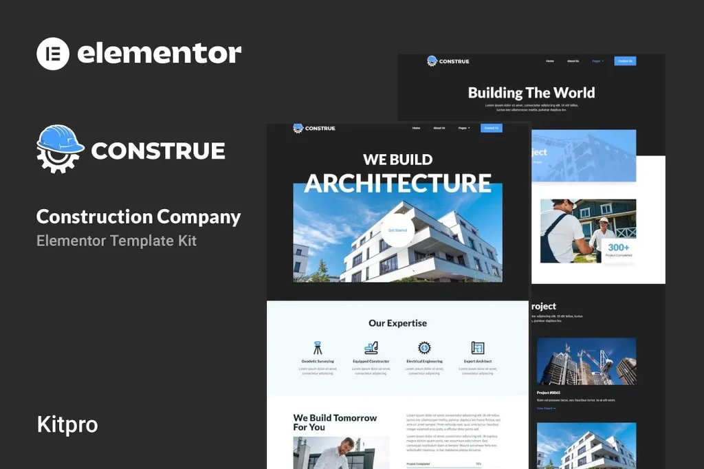 Construe – Construction Company Elementor Template