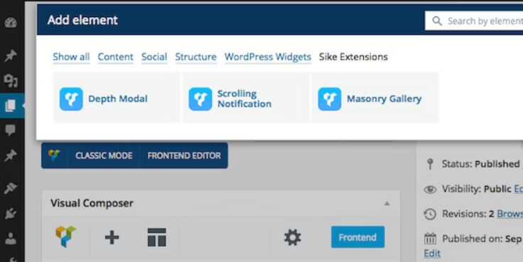 Visual Composer Extensions – Popup, Notification and Gallery