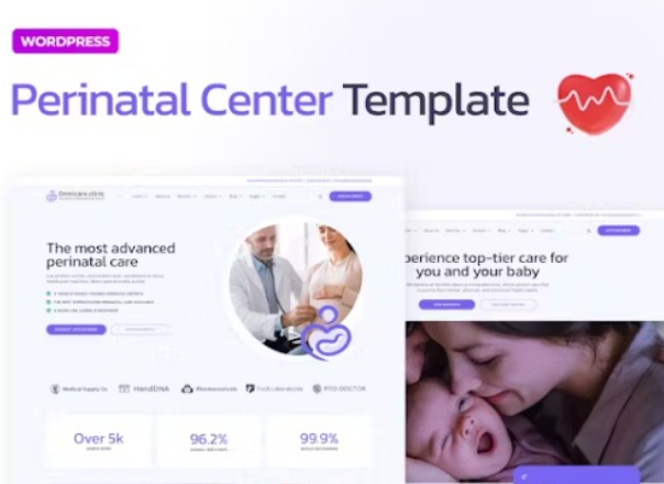 Omnicare – Reproductive & Perinatal Center Elementor Pro Template