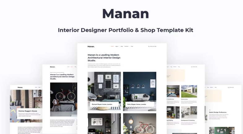 Manan – Interior Designer Elementor Template