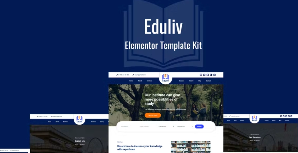 Eduliv – Education Elementor Template