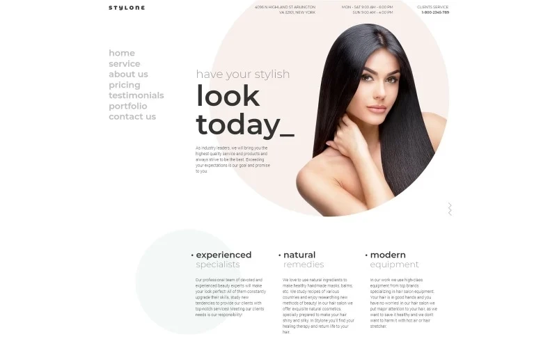 Stylone – Beauty Hair Salon WordPress Elementor Theme WordPress Theme