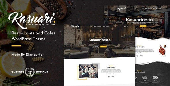Kasuari | Restaurants and Cafes WordPress Theme