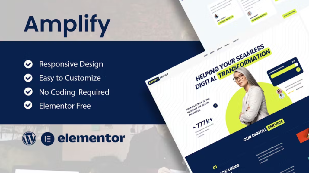 Amplify – Digital Marketing Agency Elementor Template