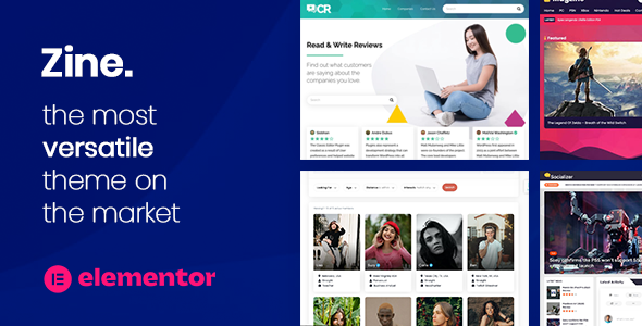 Zine – Website Builder – WordPress Elementor Theme