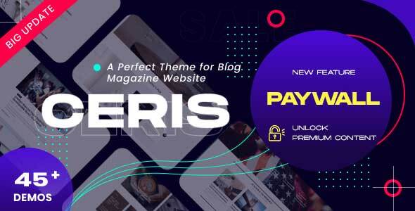 Ceris – News Magazine WordPress Theme