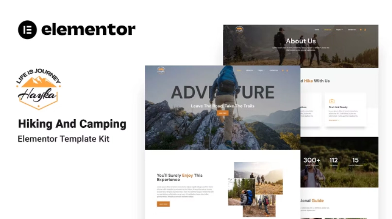 Hayka – Hiking & Camping Elementor Template