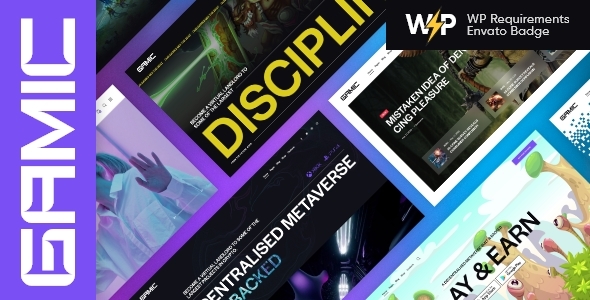 Gamic – Metaverse Game & Crypto Gaming WordPress Theme