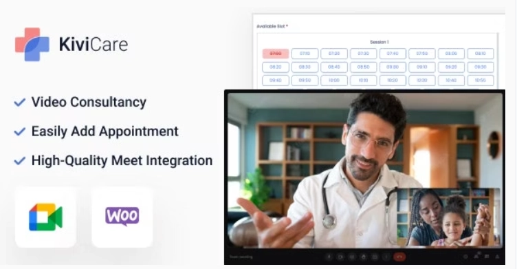 KiviCare – Google Meet Telemed AddOn