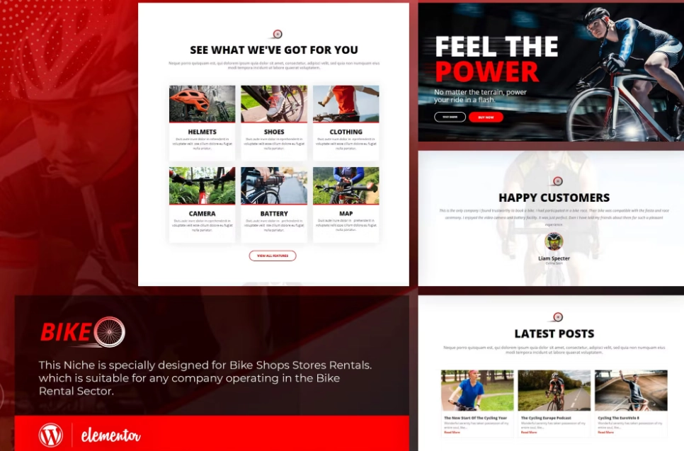 Bikeo – Cycling Club Elementor Template