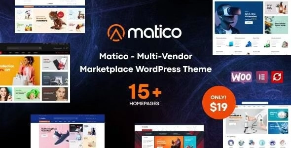 Matico – Multi Vendor Marketplace WordPress Theme