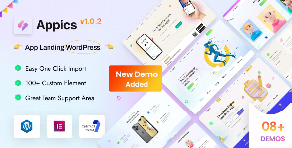 Appics – App Landing Page WordPress Theme