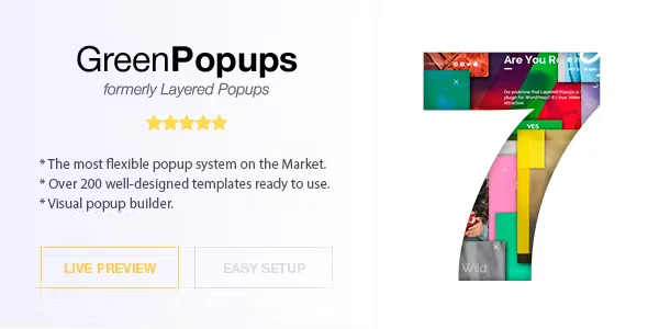 Green Popups Plugin for WordPress