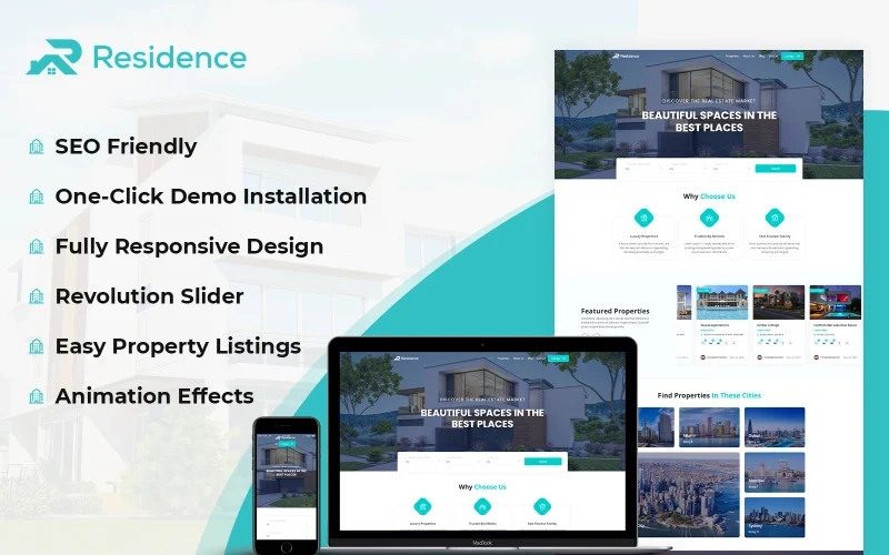 Residence – Real Estate WordPress Theme