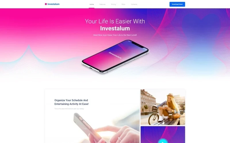 Investalum – Corporate App WordPress Elementor Theme WordPress Theme