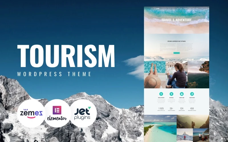 Closez – Tourism One Page Modern WordPress Elementor Theme WordPress Theme