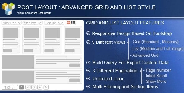 PW Grid/List Post Layout For Visual Composer