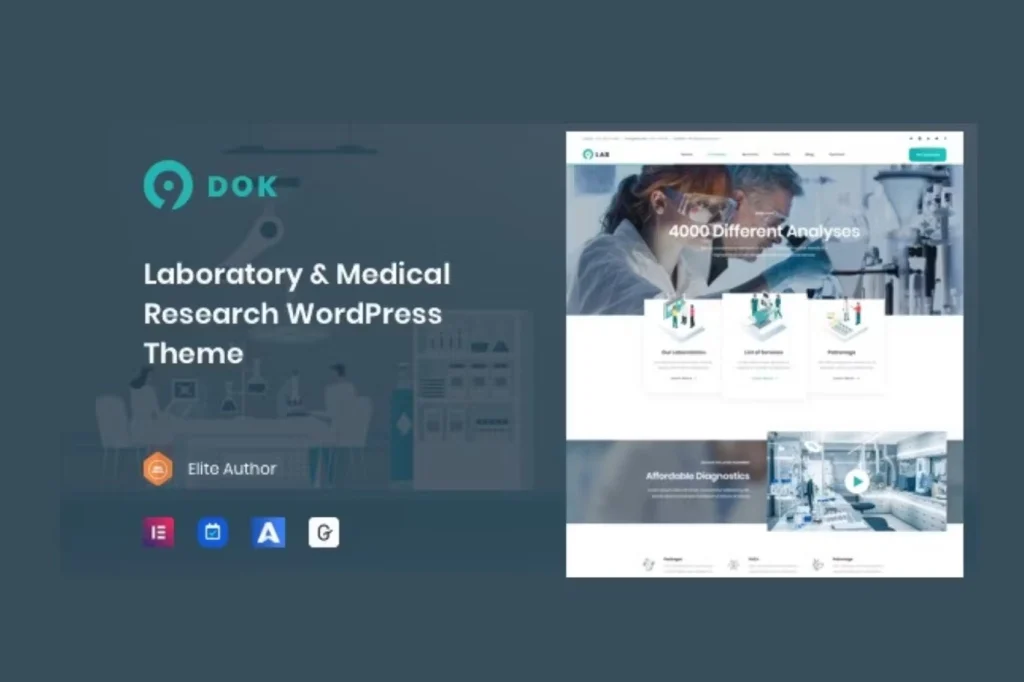 Ninedok – Laboratory & Research WordPress Theme
