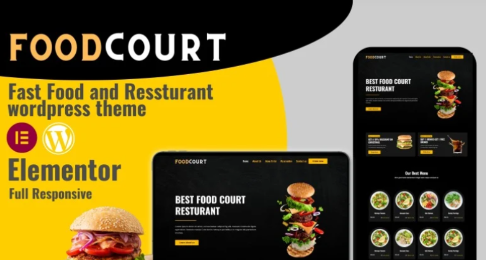 Foodcourt – Fast food & Restaurants WordPress theme