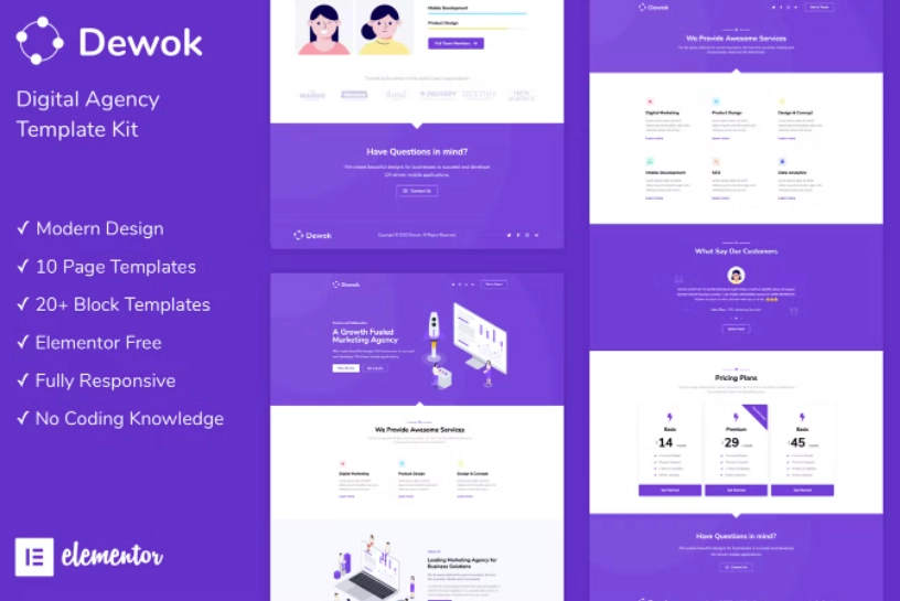 Dewok – Digital Agency Template