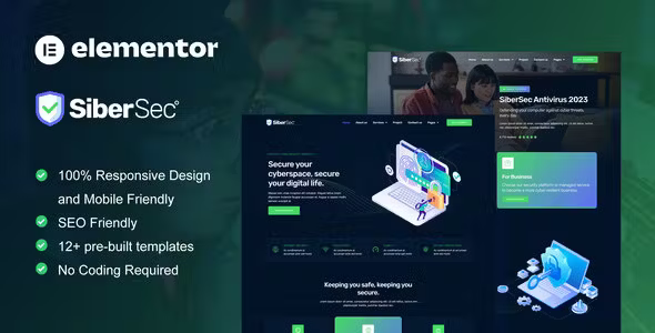 CyberSec Security Services Elementor Template Kit