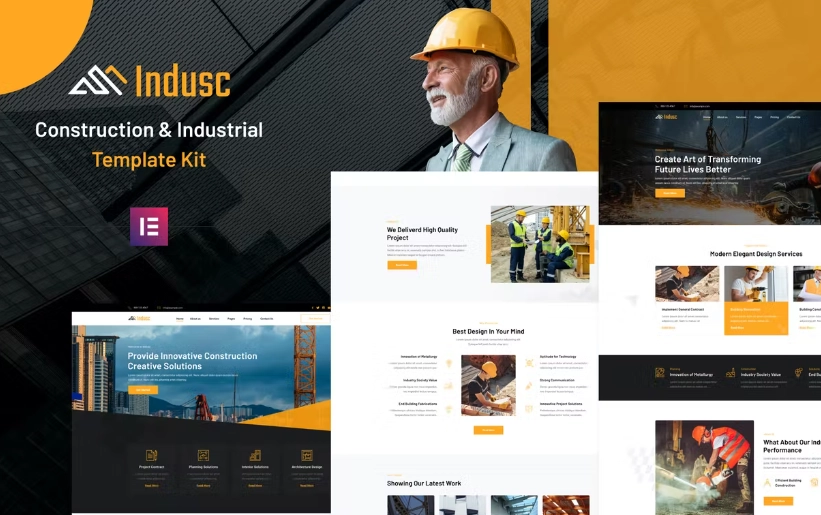 Indusc – Construction & Industrial Elementor Template