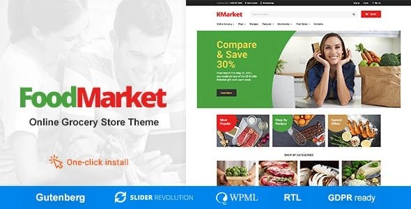 Food Market – Food Shop & Grocery Store WordPress Theme