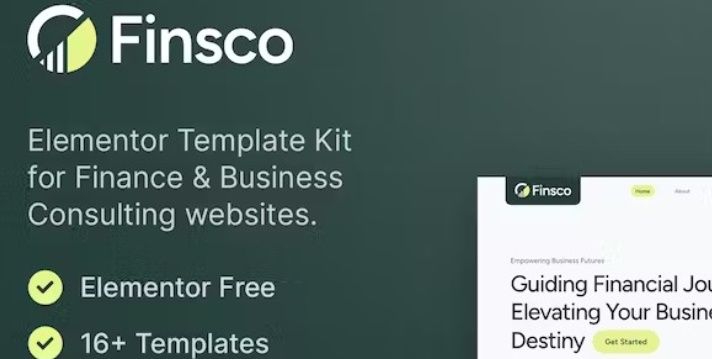 Finsco – Finance & Business Consulting Elementor Template