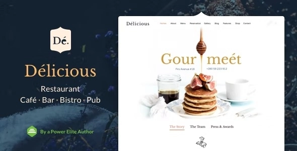 Delicioz – Restaurant WordPress Theme