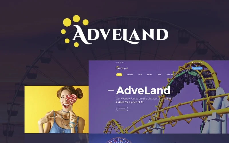 Adveland – Amusement Park Responsive WordPress Theme